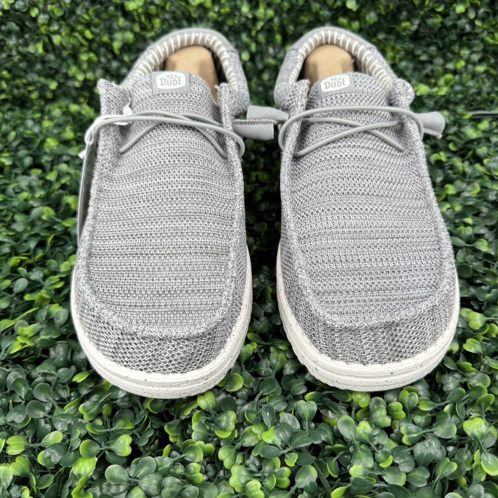 Hey Dude SE Wally Stretch Sox Shoes Mens 11 Grey Slip on Loafer Breathable - Picture 4 of 8